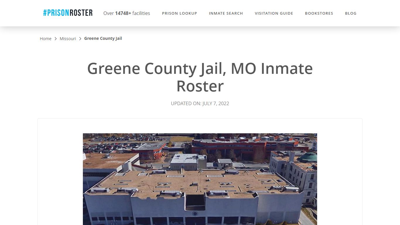 Greene County Jail, MO Inmate Roster - Inmate Locator